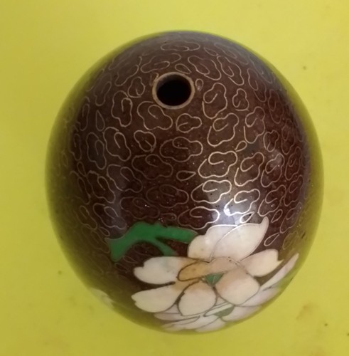 Egg chinese brass - egg, cloisonne