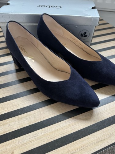 Gabor henge navy suede - gabor,