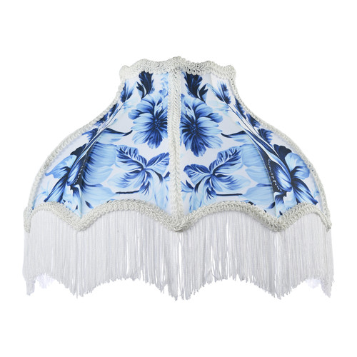 Vibrant blue floral handmade - vibrant,