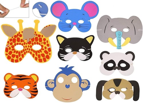 20x foam animal mask kids - foam,