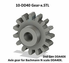 Axle Gear Bachmann N Scale