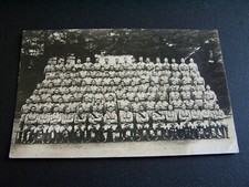 Large Group Soldiers in Uniform Military Vintage RP Postcard Barnet