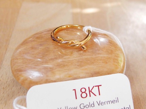 Knot ring 18k gold - gold, vermeil