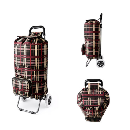 Foldable shopping trolley - foldable, on