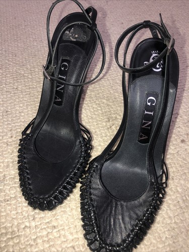 Gina london black leather - london,
