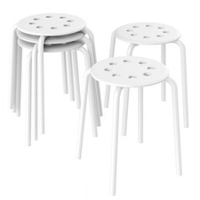 Set of 5 Plastic Stack Stools