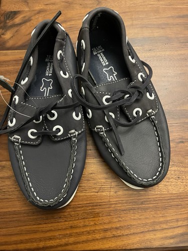 Navy boys boat shoes size - boat,