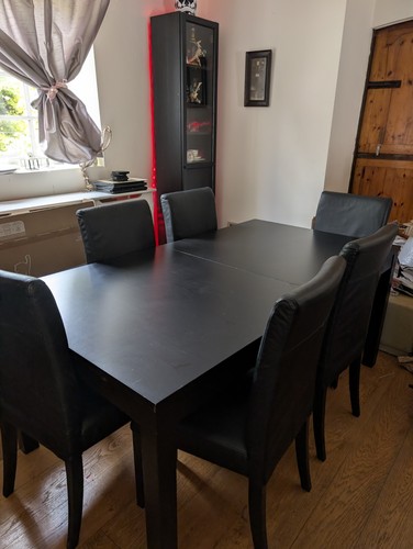 Ikea bjursta extendable dining - extendable,