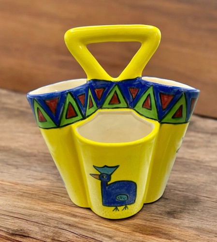 Yellow blue talavera ceramic - yellow,