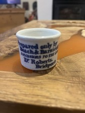 1890’s BLUE TRANSFER Ointment Pot from THE STRAND, from Bridport (K451)