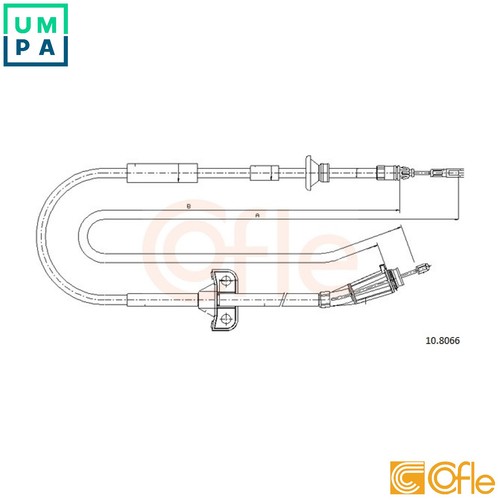 Cable pull parking brake - cable,
