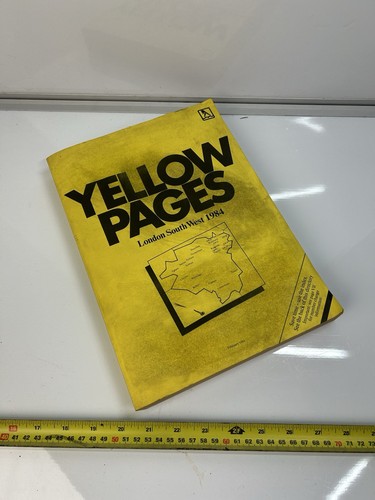 Vintage yellow pages london - vintage,