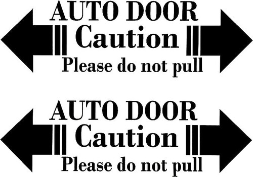 Automatic door not - door-do, pull