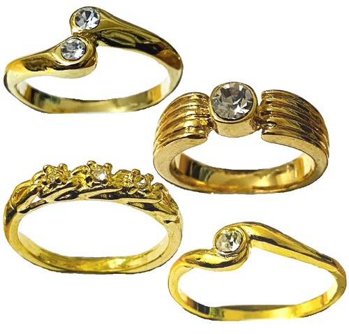 Ladies gold crystal - crystal, diamante
