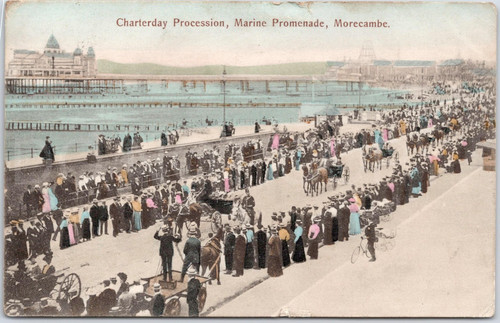 Morecambe antique postcard - morecambe,