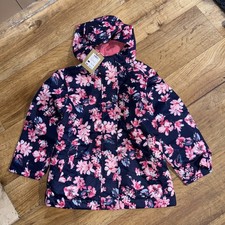 Joules Age 5 Navy Floral Coat Lot A22