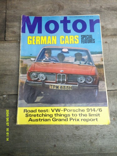 Motor magazine 22nd august - motor,
