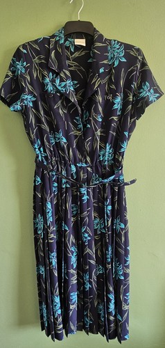 Vintage 80s eastex navy floral - vintage,