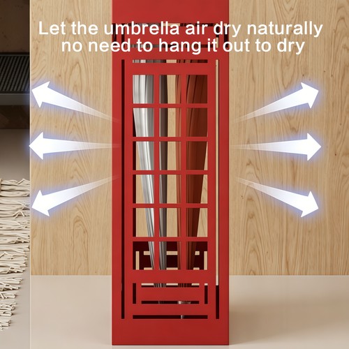 Red telephone booth umbrella - red,