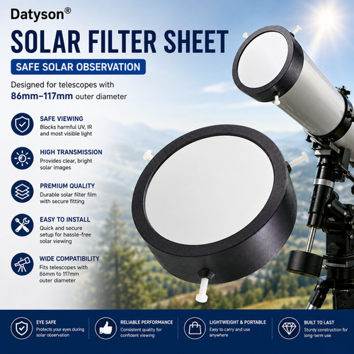 Solar filter sheet for - filter,