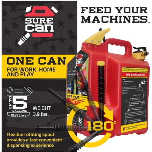 Red utility can - red,