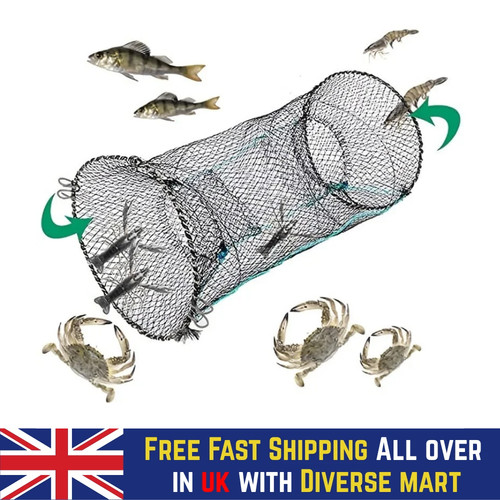 Foldable crab trap fishing net - foldable,