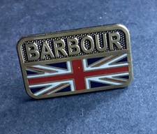 NEW BARBOUR  PIN BADGE UNION JACK FLAG RARE LTD EDITION