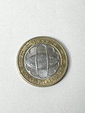 RARE TWO Minting Errors £2 Coin 1999 Rugby World Cup  (Missed 1) only (999)