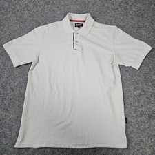 MUSTO PERFORMANCE SIZE SMALL MENS WHITE CASUAL POLO SHIRT