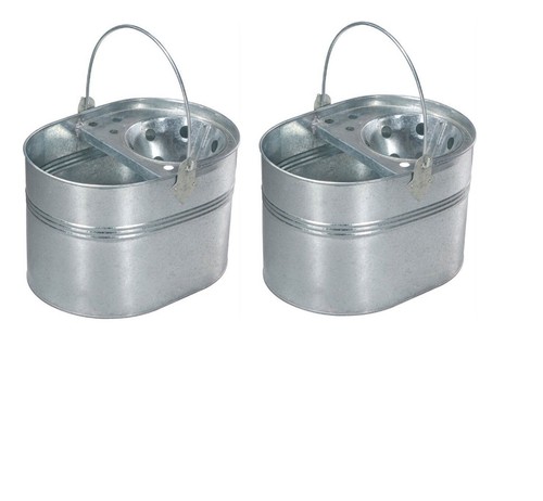 Mop bucket galvanised metal - bucket,