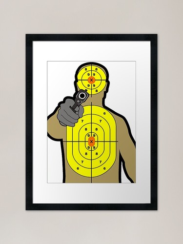 Shooting target practice sheet - practice,