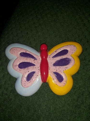 Ceramic wall hanging butterfly - hanging,
