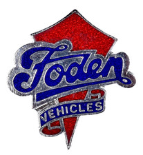 Vintage Old Foden Vehicles Trucks Lorries Advertising Enamel Brooch Badge