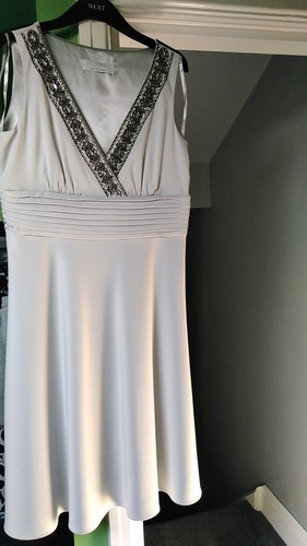Ann louise silver grey dress - ann,