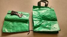 2 x Garden Heavy Duty Collecting Bags. Green 18"x 18"x 23". New.