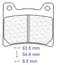 BRAKE PADS CARBON PADS