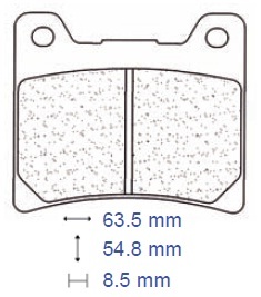 Brake pads carbon - carbon,