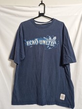 Ecko Unltd Blue Short Sleeve Top Mens 2XL  Graphic Print 100% Cotton