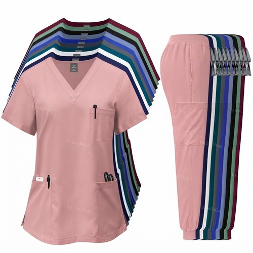 Medical scrub set women men - scrub,