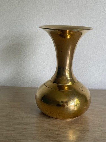 Vintage indian solid brass bud - vintage,