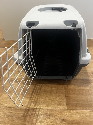 Cat carrier front load pet - front,
