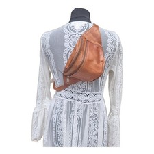 Boho LEATHER BUM BAG Tan