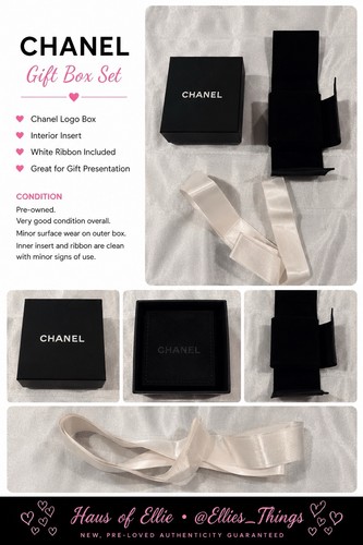 Chanel empty gift box jewelry - empty,