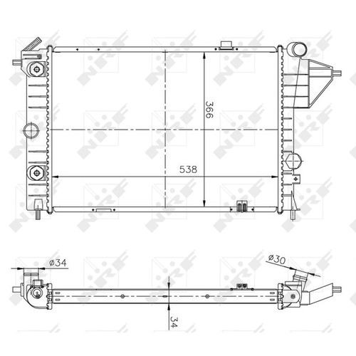 Radiator for vauxhall cavalier - radiator,