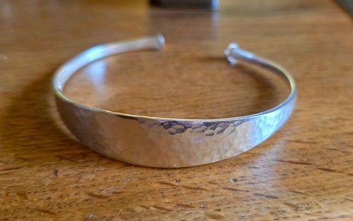 Sterling silver bangle - silver,
