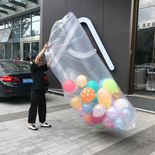 Bag Tool Balloon Bag Storage Bag for Transport Ballon Clear Large Big Plastic