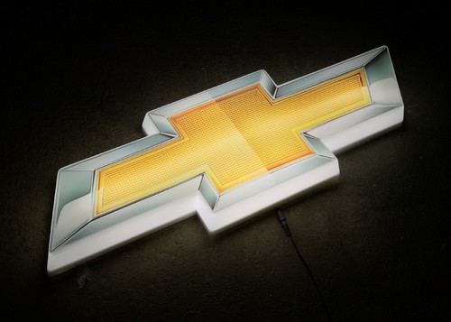 Chevrolet chevy bowtie sign - chevrolet,