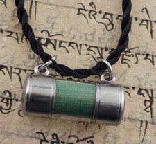 Tibetan Amulet Pendant Green