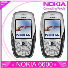 Unlocked GSM Triband Nokia 6600 Original Mobile Phone Bluetooth Camera White