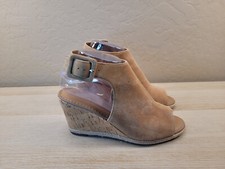 Franco Sarto Suede Open Toe